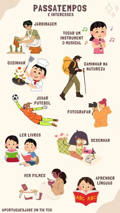 a poster with different types of people and words in english, spanish, and french