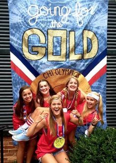 Olympic Theme Party, Homecoming Floats, Homecoming Themes, Sorority Banner, Olympic Theme, Letter Designs