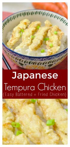 japanese tempura chicken is an easy and tasty dinner