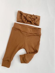 "Super cute knit joggers/ leggings. Made with soft knit fabrics which makes these perfect for Any time! Make great play pants, slouch pants, or just going places pants! Use this for your new little one or give it as a gift. Made with knit fabrics. Serged throughout for durability and professional look. This will make it last and last which is what every mommy wants, right?! Leggings: I love the versatility of these leggings!! They can be rolled up at cuffs for smaller baby and unrolled as baby g Slouch Pants, Knit Joggers, Girl Leggings, Toddler Leggings, Knit Fabrics, Baby Belly, Baby G, Going Places