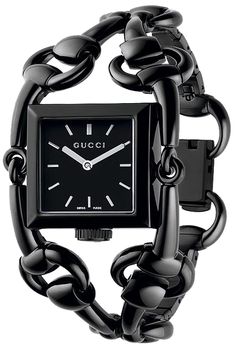 YA116310 GUCCI SIGNORIA 116 WOMEN'S WATCH Store Display Model (What's This?) - With Manufacturer Serial Numbers - Swiss Made - Black Dial - Battery Operated Quartz Movement - 3 Year Warranty - Guaranteed Authentic - Certificate of Authenticity - Black PVD Steel Case & Bracelet - Scratch Resistant Sapphire Crystal - Manufacturer Box & Manual - 30 Meters / 100 Feet Water-Resistant - 25mm x 25mm = 1" x 1" Case - Adjustable Bracelet will fit up to 7" Wrist - Jewelry Clasp - Free Bracelet Sizing - Free Lifetime Battery Replacement     Also Known As Model # 116310 / 202632 I1630 8163 / 202632I16308163 Watches Women Black, Rolex Women, Gucci Watch, Wrist Jewelry, Free Bracelet, Black Bracelets, Women's Watch, Stainless Steel Band, Jewelry Case