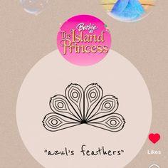 the island princess's logo is displayed on a phone screen with bubbles floating around it