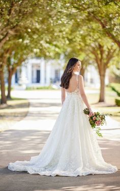 Wedding Dress With Square Neckline, Martina Liana Wedding Dress, Dress With Square Neckline, White Lace Wedding Dress, Martina Liana, Kleinfeld Bridal, Wedding Dress With Pockets, A Line Wedding Dress, A Wedding Dress