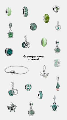 #jewlery #pandorabracelet #bracelet #silverjewlery #greenpandora #greenpandoracharms #insporation #greenjewlery #heartpandorabracelet #pinterest #fyp #greenpandoracharmsinsporation Pandora Green, Pandora Inspiration, Green Charms, Dope Jewelry