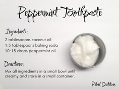 Natural Toothpaste, Oil Uses, Care Skin, Beauty Recipe