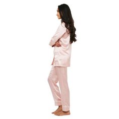 Get ready for a great night’s sleep in this classic women’s two-piece pajama set. Made from luxurious and comfortable silk - this two-piece set is perfect for keeping you warm in the winter and cool in the summer. Rosdorf Park Size: S, Color: Pink | Rosdorf Park MYK Silk Classic Long Pajama Set 34.0 H in Pink | Wayfair Feminine Silk Sleepwear For Loungewear, Classic Women, Great Night, Pyjama Set, In The Winter, The Winter, Pajama Set, Pajamas, Two Piece