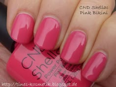 CND Shellac Pink Bikini 2 Cnd Shellac Pink, Pink Shellac, Nail Effects