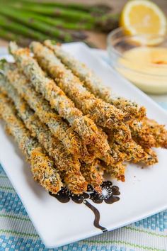 an instagram page for crispy baked asparagus fries