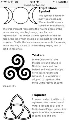 an info sheet with different symbols and their meanings in black and white, including the celtic symbol