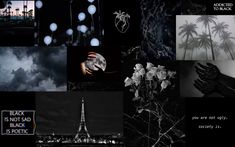 Palm Trees, Wallpapers, Black And White, Collage, Tumblr, Flowers