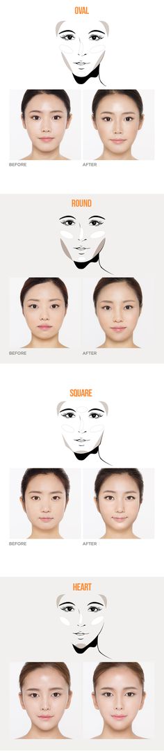 Contour & highlighting Contour Asian Face, Korean Contour Tutorials, Korean Face Contour, Korean Makeup Contour, Asian Contour Makeup, Contour Korean, Asian Contour, Korean Contour, Cara Makeup