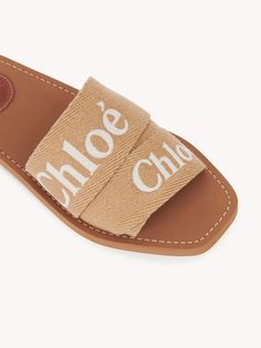 Chloé Woody Flat Mule | Chloé VN Chloe Logo, Chloe Shoes, Flat Mules, Slip On Mules, Recycled Rubber, Summer Essentials, Mule, Order Online, Chloe