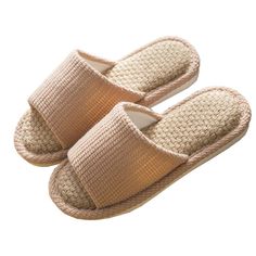 PRICES MAY VARY. Linen & Cotton High Quality & Well Made: These slippers are made of a combination of high-quality materials of cotton and linen. The exquisite and meticulous weaving technology makes the slippers very durable, increasing the service life. Non-slip and Comfortable: Strong high-density rubber sole, not slippery, non-deformable and environmentally friendly. The thick filling has good elasticity, allowing your feet to relax completely after a whole day of hard work. Lightweight & No Linen Slippers, Men Slippers, Indoor Slippers, Comfortable Slippers, Slide Slippers, Clog Slippers, Flat Slipper, Stripes Texture, Slippers Women