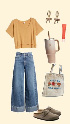 Cute Granola Outfits, Fall Granola, Granola Outfits, Warm Weather Outfits, Hippie Outfits, Cute Everyday Outfits, School Fits, Fashion Design Clothes