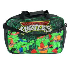 This vintage 1989 TMNT Teenage Mutant Ninja Turtles Black Shoulder Bag Zipper is a must-have for any fan of the iconic action figures. Bag has some wear. The zipper tabs are broken, but zipper still moves and zips. There's some brown staining on the inside.  Please see photos. Tmnt Plushies, Tmnt Stuffed Animals, Tmnt Backpack, Tmnt Ooze Canister, Tmnt Merch, Hand And Finger Tattoos, Black Shoulder Bag, Grand Rapids Mi, Finger Tattoos