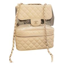 Authentic Chanel White/Off-White Front Flap Bag With Silver Hardware. This Stunning Quilted Bag Is A Backpack Style With Front Flap And Lower Zipper Compartment. Never Used/Brand New. The Bag Is In Excellent Condition Has No Sign Of Wear On Its Exterior And Interior . The Lower Edges Have No Sign Of Any Scratches Or Wear. Comes With Authenticity Card. Luxury White Backpack With Detachable Strap, White Luxury Backpack With Removable Pouch, Luxury White Backpack With Removable Pouch, Luxury Beige Backpack Bag, Elegant Beige Backpack, Luxury Leather Backpack In Cream, Luxury Cream Leather Backpack, Luxury Beige Backpack, Luxury White Standard Backpack