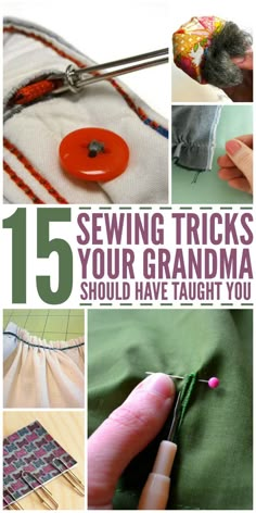 the cover of sewing tricks for your grandma should have taught you to sew or sew