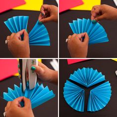 the process of making a paper fan