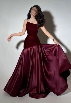 Elegant Dresses Velvet, Strapless Evening Dress, Satin Evening Dresses, Dresses For Weddings, Fancy Dresses Long, Elegant Party Dresses, Elegant Dresses Classy, Evening Dresses For Weddings, Prom Dress Inspiration