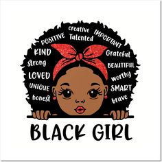 Black Girl, Black Girl Magic, African American Girl -- Choose from our vast selection of art prints and posters to match with your desired size to make the perfect print or poster. Pick your favorite: Movies, TV Shows, Art, and so much more! Available in mini, small, medium, large, and extra-large depending on the design. For men, women, and children. Perfect for decoration. Magic Decor, Magic Theme, I Love Being Black, Black Artwork, Girl Stickers, Womens Rights, Custom Magnets, Funny Stickers, American Girl