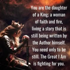 Woman Warrior Of God, Prayer Warrior Woman, Warrior Women Art, My Heavenly Father Loves Me, Jesus Illustration, Strength In God, Anthony Bourdain Quotes, God Is My Father