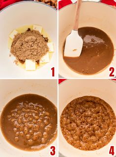 steps to make chocolate pudding in a pot