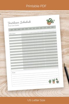 Habit Tracker Bullet Journal Plant Watering Schedule, Plant Fertilizer, Plant Maintenance, Plant Watering, Journal Templates, Plant Care Houseplant