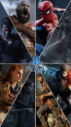 four different pictures of the same character in video games