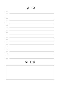 a to do list with the words'to do'written in black and white