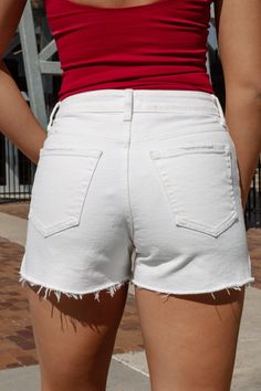 Upgrade your summer wardrobe with our Everyday White Denim Shorts. Made from high-quality white denim, these shorts are perfect for any casual occasion. Their versatile design and comfortable fit make them a must-have for all-day wear. Stay stylish and comfortable this season with our Everyday White Denim Shorts. Gameday Couture, White Denim Shorts, White Denim, Summer Wardrobe, Must Haves, Denim Shorts, Comfort Fit, Couture, Wardrobe