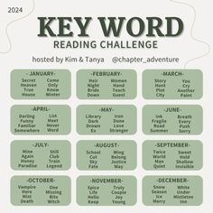 the key word reading challenge poster