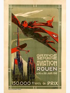 an advertisement for the grand aviation roulen in paris