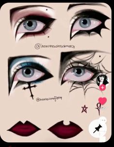 Cute Goth Makeup Looks, Casual Trad Goth Makeup, Unique Goth Makeup, Beginner Goth Makeup, Whimsy Goth Makeup, Goth Makeup Ideas Drawing, Goth Halloween Makeup, Gothic Eyeliner Ideas