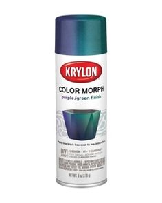 krylon color morph spray paint in blue and green, 12oz can