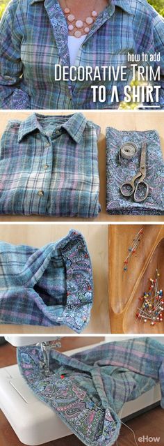 the instructions for how to sew an oversize shirt with buttons and beading