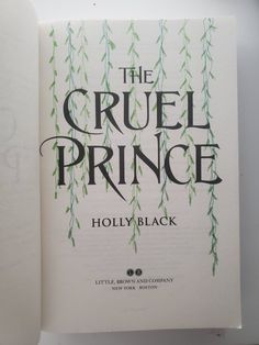 the cruel prince by holly black is on display in a book store's window