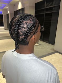 Short Hair Braids Men Black, Men Hairstyle Braids, Cainrow Hairstyles, Mens Braids Hairstyles Cornrows, Men Hairstyle Ideas