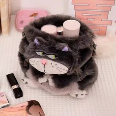 Look what I found on AliExpress Lucifer Cat, Cat Fluffy, Large Stuffed Animals, Doll Cartoon, Fluffy Kittens, Kawaii Plush, Cat Bag, Toy Bags, Tokyo Disneyland