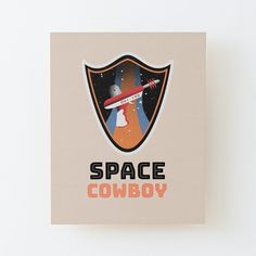 the space cowboy logo is displayed on a canvas