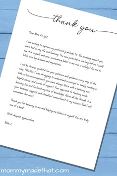 a thank letter to someone for their wedding day