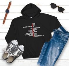 Avengers Hoodie, Avengers Shirt, Spiderman Shirt, Iron Man Avengers, Marvel Hoodies, Marvel Sweatshirt