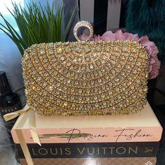 Brand New Beautiful Clutch. Bought 2 By Accident. Prom Collage, Champagne Clutch, Gold Bags, Matric Dance Dresses, Gold Clutch Purse, Prom Clutch, Gold Handbag, Matric Dance, Gold Purse