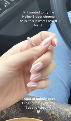 Gel Nails Fair Skin, Chrome Nails Clear, Clear Dip Nails, Clear Chrome Nails, Simple Chrome Nails, Kardashian Nails, Clear Glitter Nails, Hailey Bieber Nails, Classic Nails