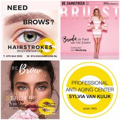 🤗 N E E D BROWS ?   🤩 BEST B R O W S IN TOWN !  Hairstrokes • Epileren • Waxen / Harsen  ✅ NEW B R U I ST   T. 075 642 3332 E. info@sylviavankuijk.nl W. www.sylviavankuijk.nl