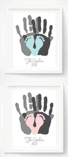 This Family Handprint Art is So Adorable and Priceless Hand Print Art, Idee Babyshower, Baby Room Diy, Footprint Crafts, Skirt Diy, Baby Footprints, Room Deco, Foto Baby, Handprint Art