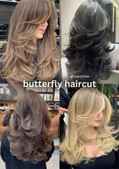 90s Butterfly Layers, 90s Face Framing Layers Medium, Tri Layers Haircut, Haircuts To Make You Look Older, Butterfly Haircut 2c Hair, Butterfly Haircut For Round Face, Butterfly Haircut 360 View, Butterfly Haircut Women, Rich Haircut