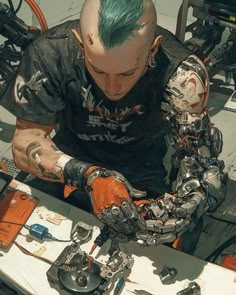 Cyberpunk Cyberware, Punk Character Design, Cyborgs Art, Arte 8 Bits, Cyberpunk City, Cyberpunk Aesthetic, Cyberpunk Character