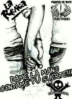 a poster with two hands holding each other's hand and the words, dama man