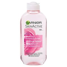 Garnier Natural Rose Water Toner Sensitive Skin 200ml Rose Toner, Rose Water Toner, Skin Care Cleanser, Sensitive Skin Care, Toner For Face, Face Skin Care, Cleanser And Toner