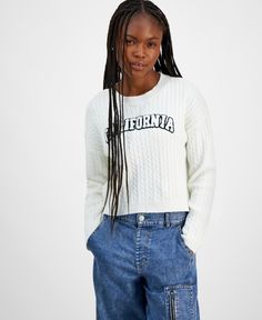 in stock Junior Outfits, White Sweaters, Cable Knit, Sweater Outfits, Pick Up, In Store, Buy Online, California, Knitting